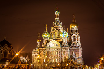 Fototapeta na wymiar Savior on the Spilled Blood, Saint Petersburg, Russia