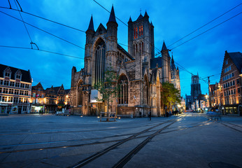 Historic houses in Ghent, Belgium