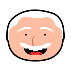 Obraz premium Isolated grandfather avatar