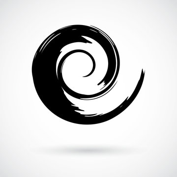 Hand Painted Swirl Symbol