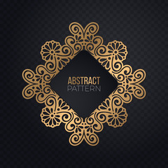 Vector luxury wedding invitation with mandala