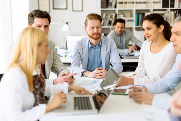 Business people in office