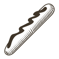 Isolated sauce sketch