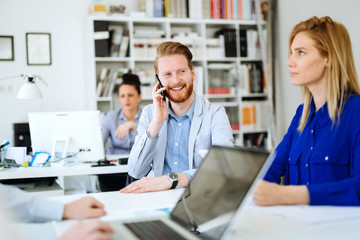 Fototapeta premium Business people working in office