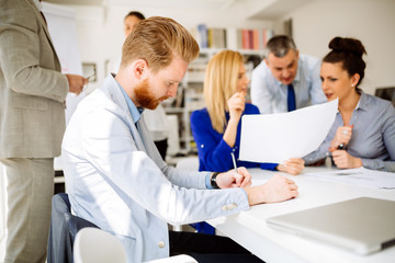 Obraz premium Busy office life