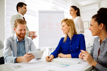 Fototapeta premium Business people in office