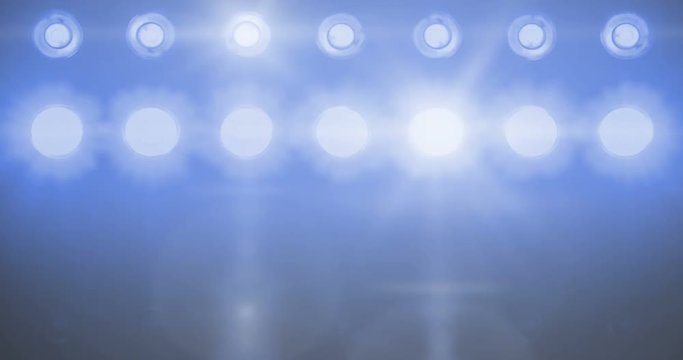 flashing shiny blue stage lights movement entertainment, spotlight projectors in the dark, blue soft light spotlight strike on black background,with alpha channel