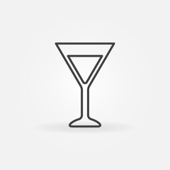 Martini glass simple icon