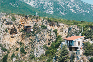 Fototapeta na wymiar Hut on Mount Athos, Chalkidiki, Greece