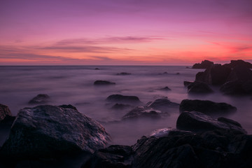 Obraz premium Smokeonthewater - sunset