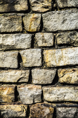Very Textured Brick Wall Background Close Up