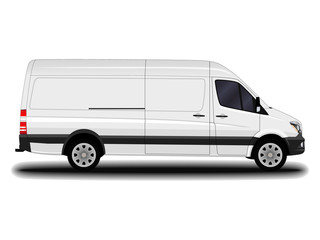realistic cargo van.