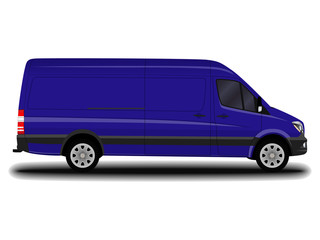 realistic cargo van.