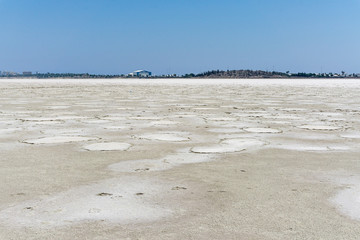 Obraz premium Dried salt lake