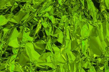 Grüne metallische Folie