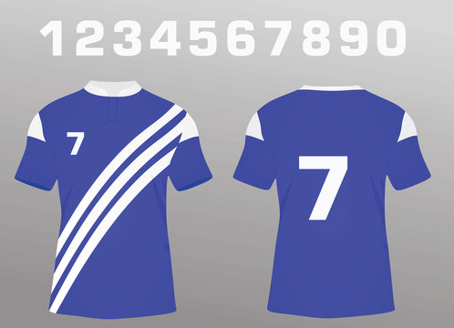 Soccer jersey. vector illustration