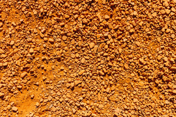 Texture of clay stones viewed from above