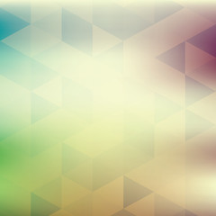 Abstract pale geometric pattern with triangles. Vector