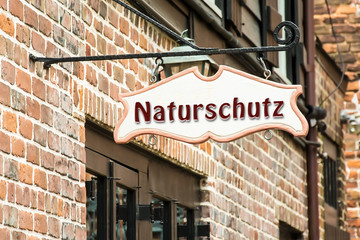 Obraz premium Schild 275 - Naturschutz