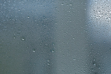 texture of the rain blue background