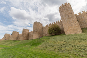 Fototapeta na wymiar The city of Avila, in the Spanish province of Castilla y Leon