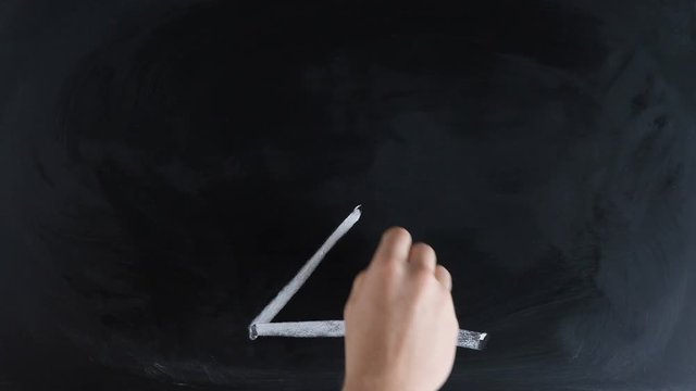 Man hand draws an illustration of scales. The balance between yes and no.
