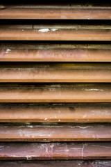 Abstract Lined Garage Doors Close Up