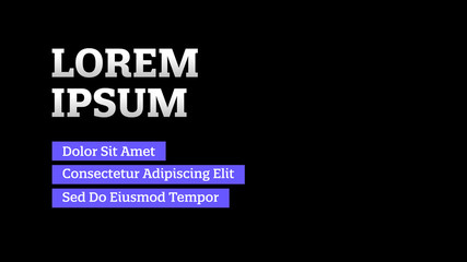 Bold Text and Blue Lines Title