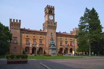 Photo sur Plexiglas Théâtre The Rocca Pallavicino fortress in the town of Busseto, Parma, Emilia-Romagna, Italy  