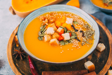 Creamy pumpkin soup