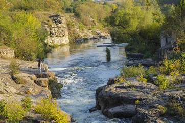 beautiful canyon in the village of Buki, Ukraine