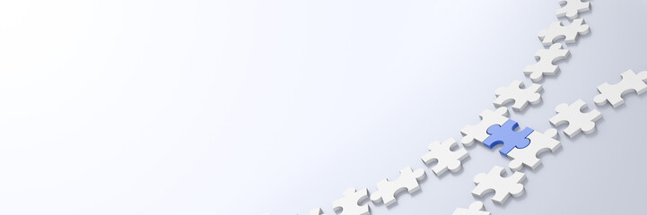 Obraz premium Jigsaw background, teamwork and strategy concepts, original 3d rendering