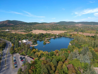 Lake Zagorka Stara Zagora aerial view