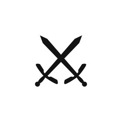 swords crossed vector icon