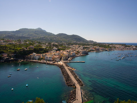 View from the Aragonese Castle on Ischia island