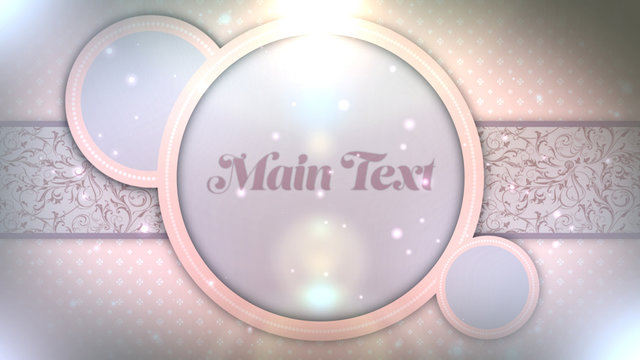 Pale Pink Patterned Title