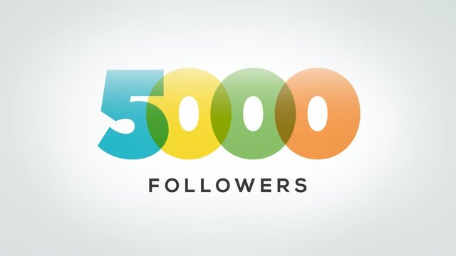 5000 Followers Animation Video