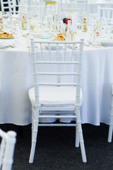 fancy table set for a wedding dinner