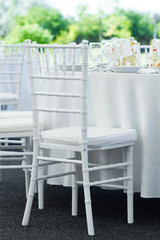 fancy table set for a wedding dinner