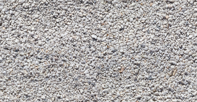 Seamless texture of white stones or gravel