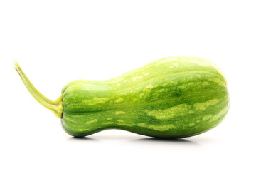 Green zucchini isolated on a white background