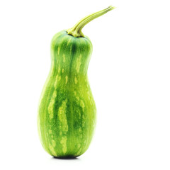 Green zucchini isolated on a white background