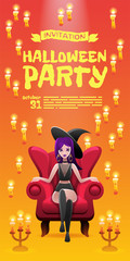 Halloween party invitation