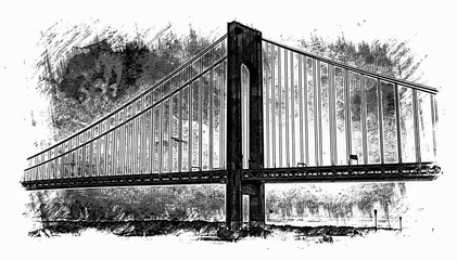 Suspension Bridge Sketch