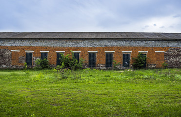 Fototapeta na wymiar big brick barn