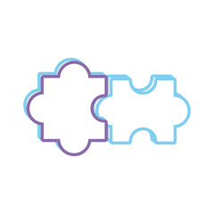 puzzle piece  vector  illustration