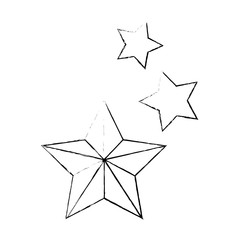decorative stars isolated icon