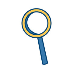 Magnifying glass isolated icon vector illustration graphic design