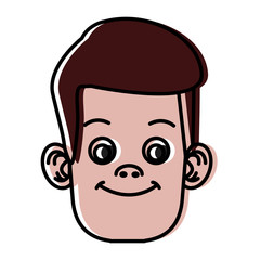 Fototapeta premium Cute boy cartoon icon vector illustration graphic design