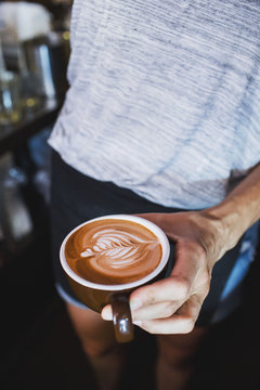 Barista Pouring Latte Art